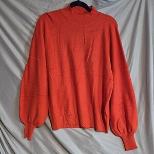 Gentle‎ WarmWomen's Orange Sweater Nwt Large